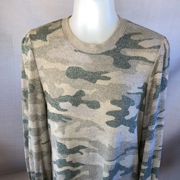 Lucky XS camo dress soft oversized army camouflage long sleeve shift dress - Picture 7 of 10